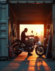 Shipping Container garage storage